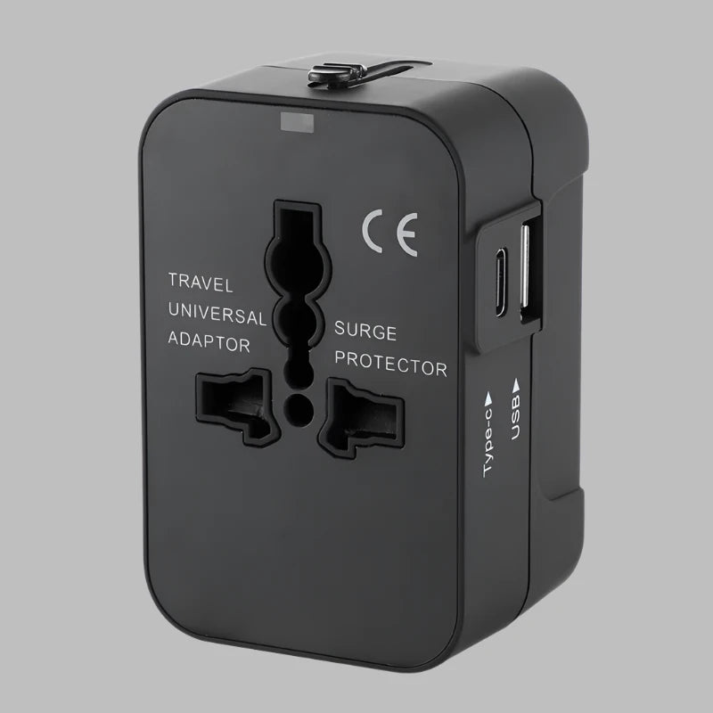 Universal Travel Adapter with Dual USB